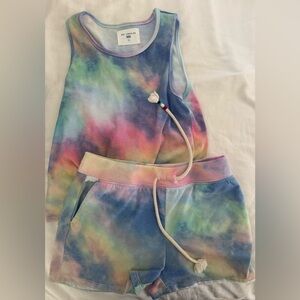 Sol-Angeles Tie-Dye Tank and Shorts Set. Size 10 excellent condition.